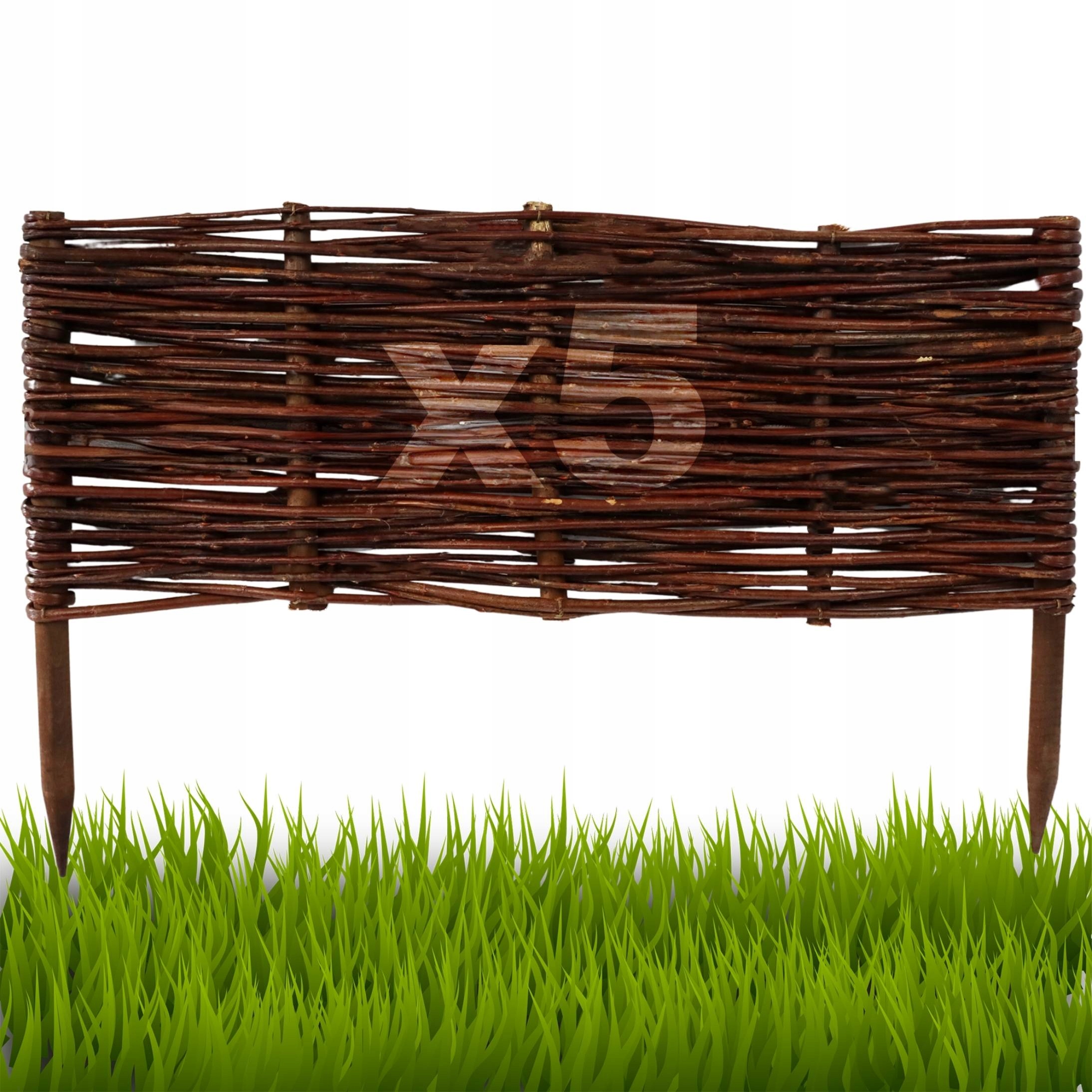 Floranica Proutěný plot 5 ks výška 30 cm x 60 cm oplocení, palisáda