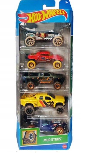 Hot Wheels x5ks MUD STUDS Off Road Jeppy HTV40 Darček 5-pack