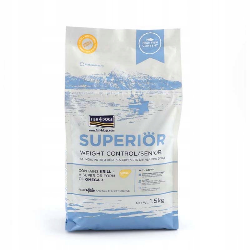 Fish4Dogs Superior Weight Control 12kg rasy duże