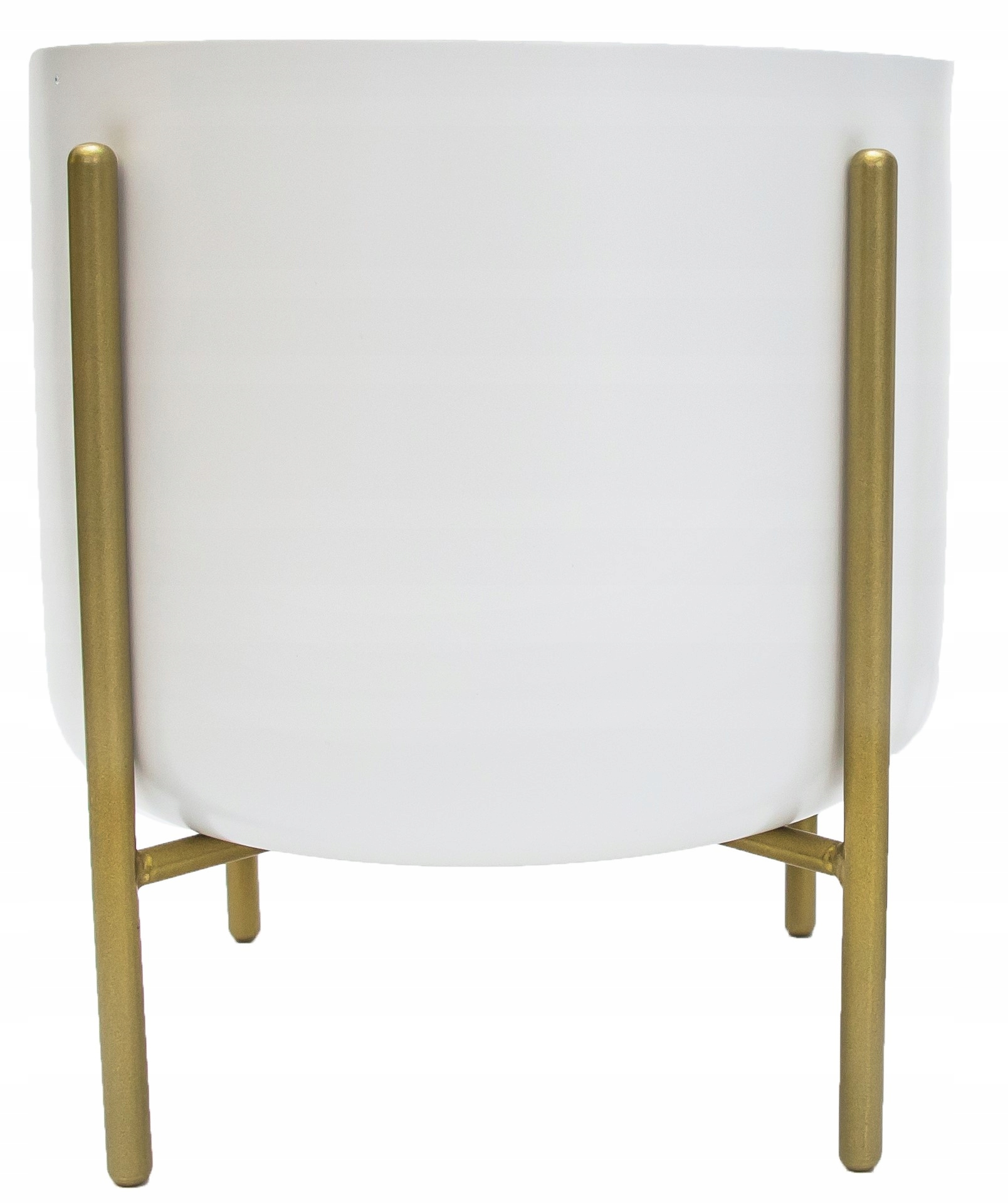 DONICZKA OSŁONKA METALOWA STOJAK NA KWIATY BIAŁY Materiał metal