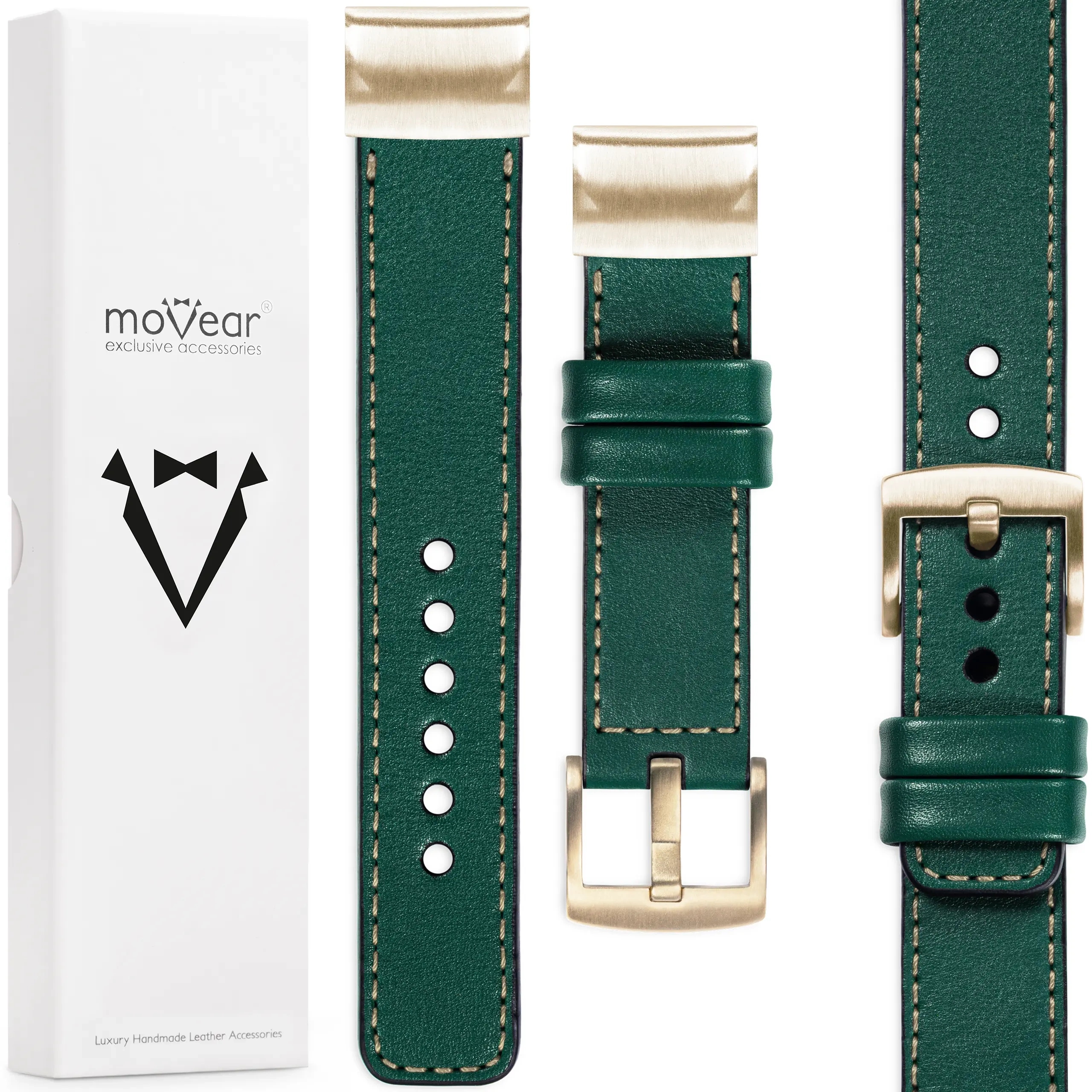 Exkluzivní řemínek pro Garmin Fenix 8s 7s 6s 5s kožený QuickFit 20 mm Movear