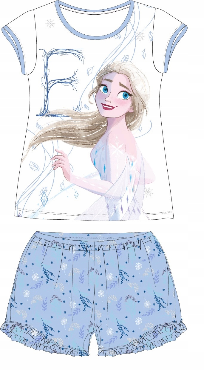 

Piżama Dziewczęca Frozen Elsa Kr. Rękaw - 128