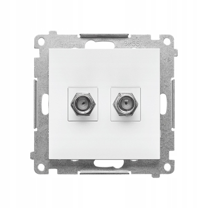 Gniazdo Antenowe ścienne Kontakt-simon biały