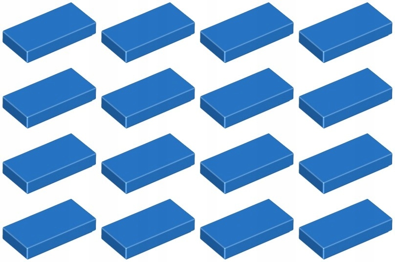 

Lego 3069b Tile 1x2 niebieska Nowa (4g) 16 szt.