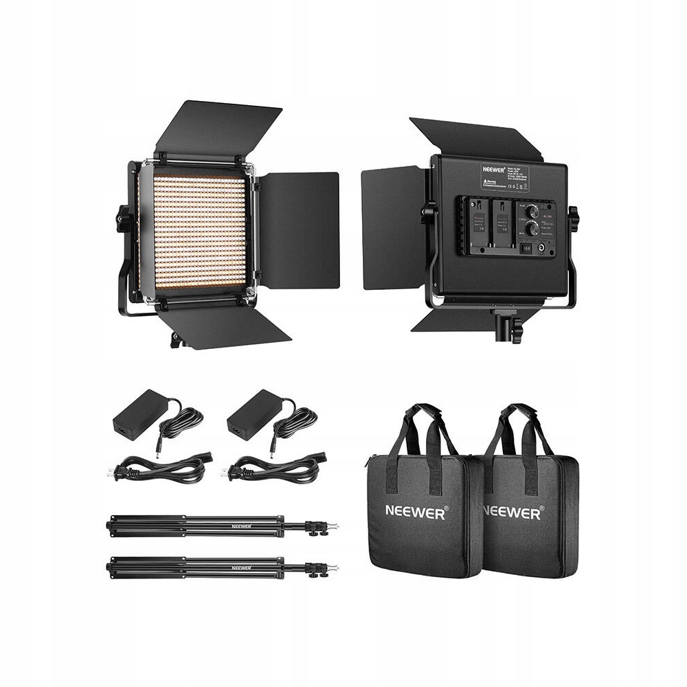 Zestaw studyjny Neewer 660 Bi Color LED 2x lampa 40W 2xstatywy 2xwrota EAN (GTIN) 6976831831561
