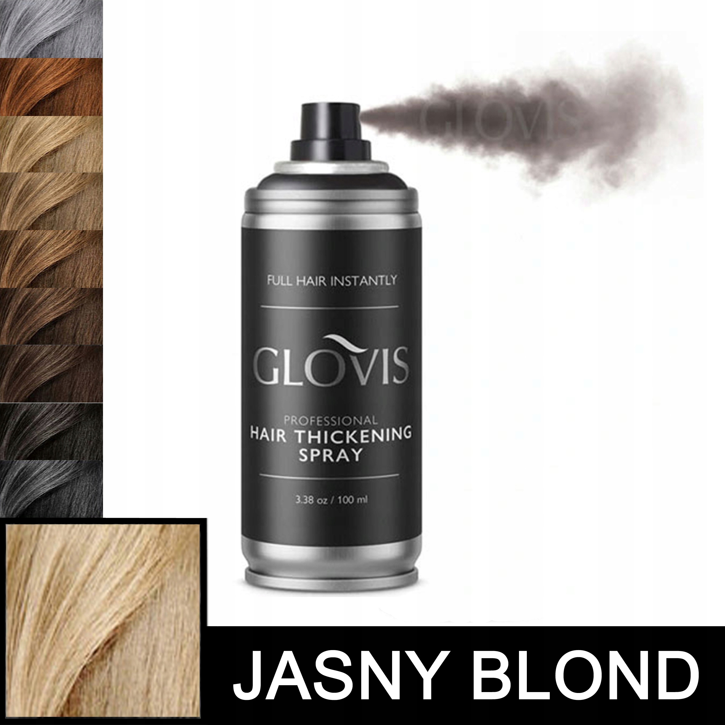 Vlákna Glovis Thickener 100 ml Světlý Blond Light Blonde Zahušťování vlasů