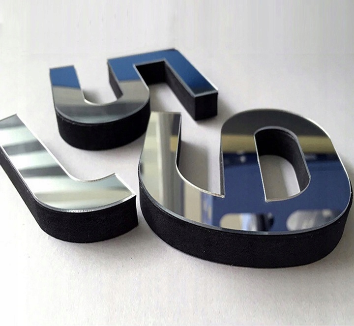 ZEGAR ŚCIENNY DIY DUŻY NAKLEJANY NA ŚCIANĘ 3D CICHY 65-120CM SREBRNY LUSTRO Kształt okrągły