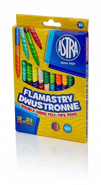 

Astra Flamastry Dwustronne 12 SZT=24
