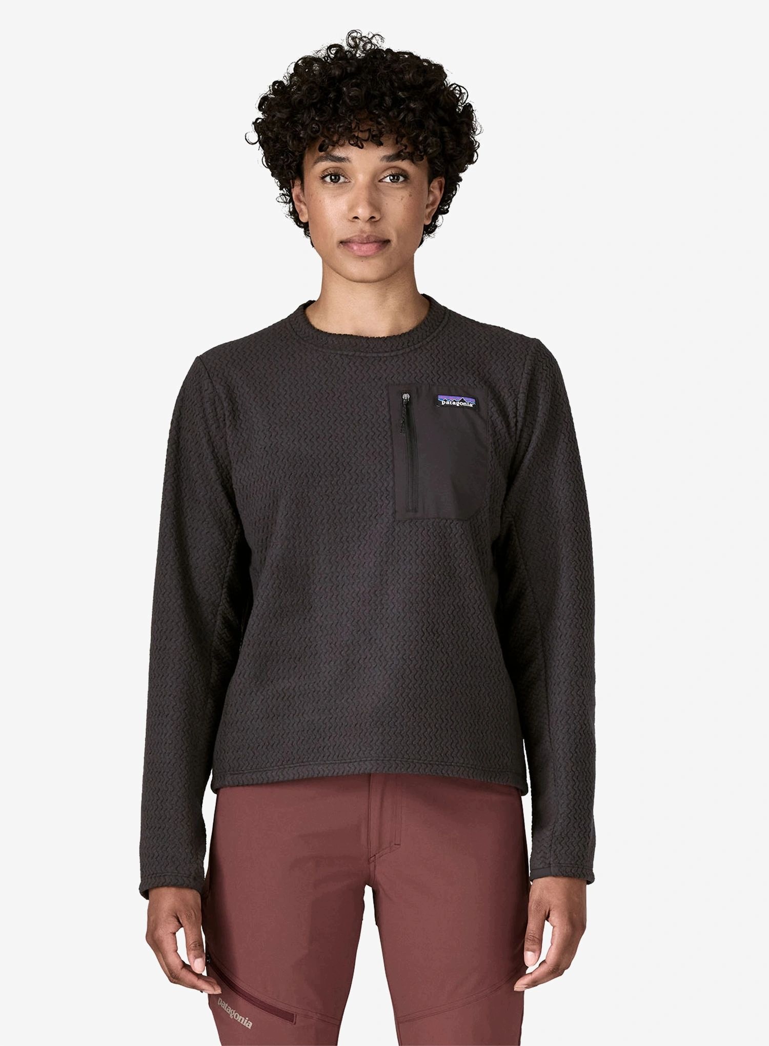Bluza damska bez kaptura Patagonia R1 Air Crew black Xs