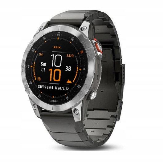 

Stalowa Bransoleta Pasek Czarna do Garmin epix 2