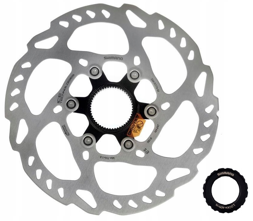 Tarcza Hamulcowa Shimano Slx SM-RT70 180mm Nakrętka Oryginał