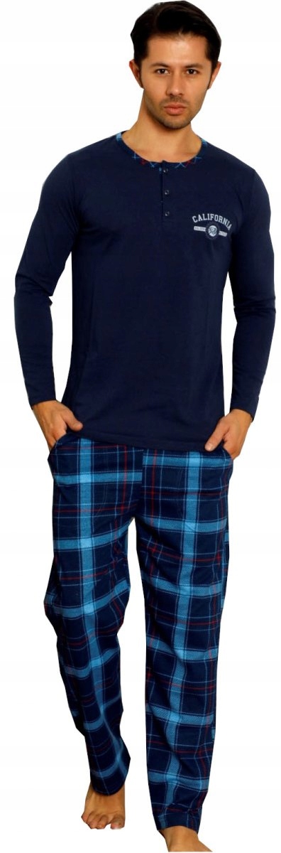 Piżama męska granat CALIFORNIA R: L Marka inna