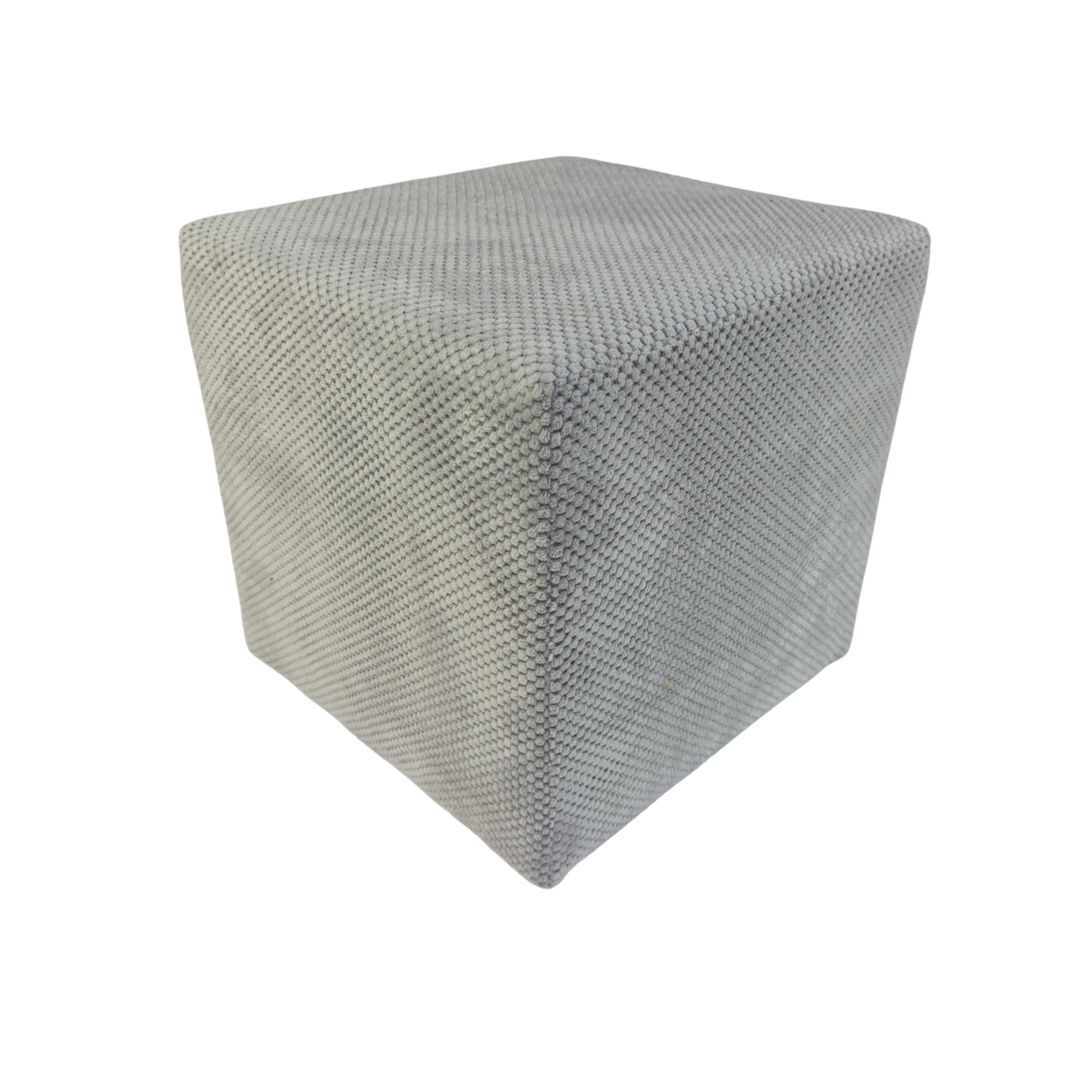 Taburet čtvercová zefir dot světle šedá