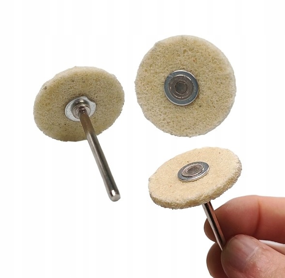 Miniaturowa Tarcza Polerska Nylonowa 28mm 120 Biała Polerka z Nylonową