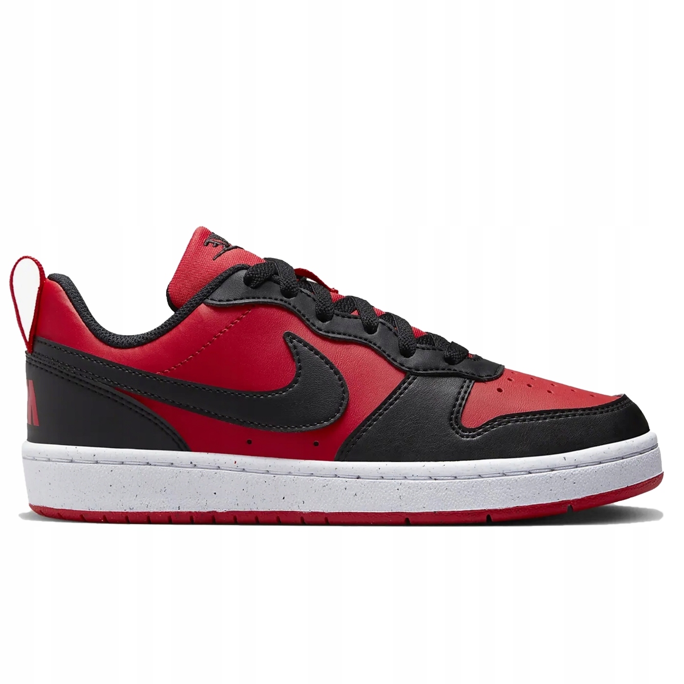 スニーカー NIKE Court Borough Low2 Black-Red Nike Court Borough Łów 2 Czarno Czerwone - Niska cena na Allegro