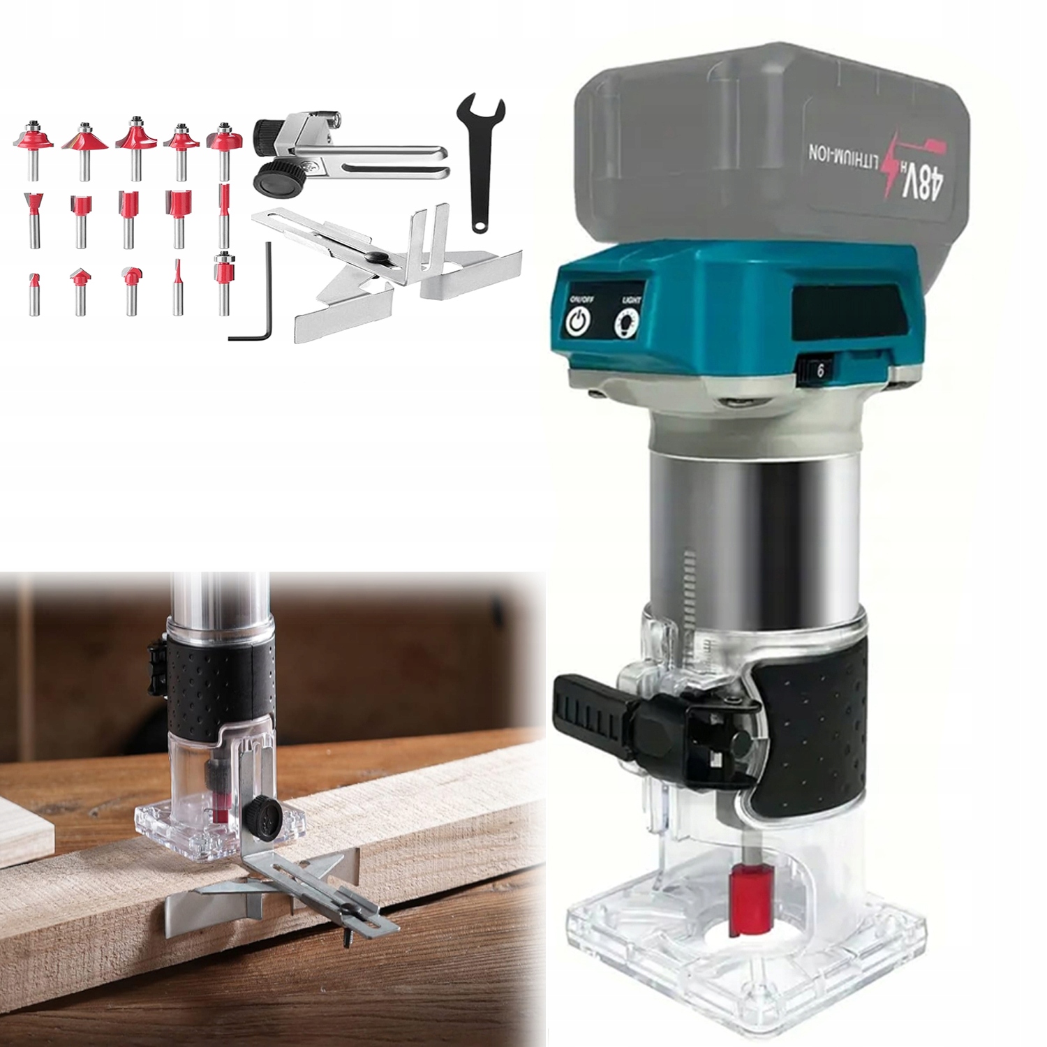 Elektrická zastřihovačka s Led osvětlením určená pro řezání drážkování