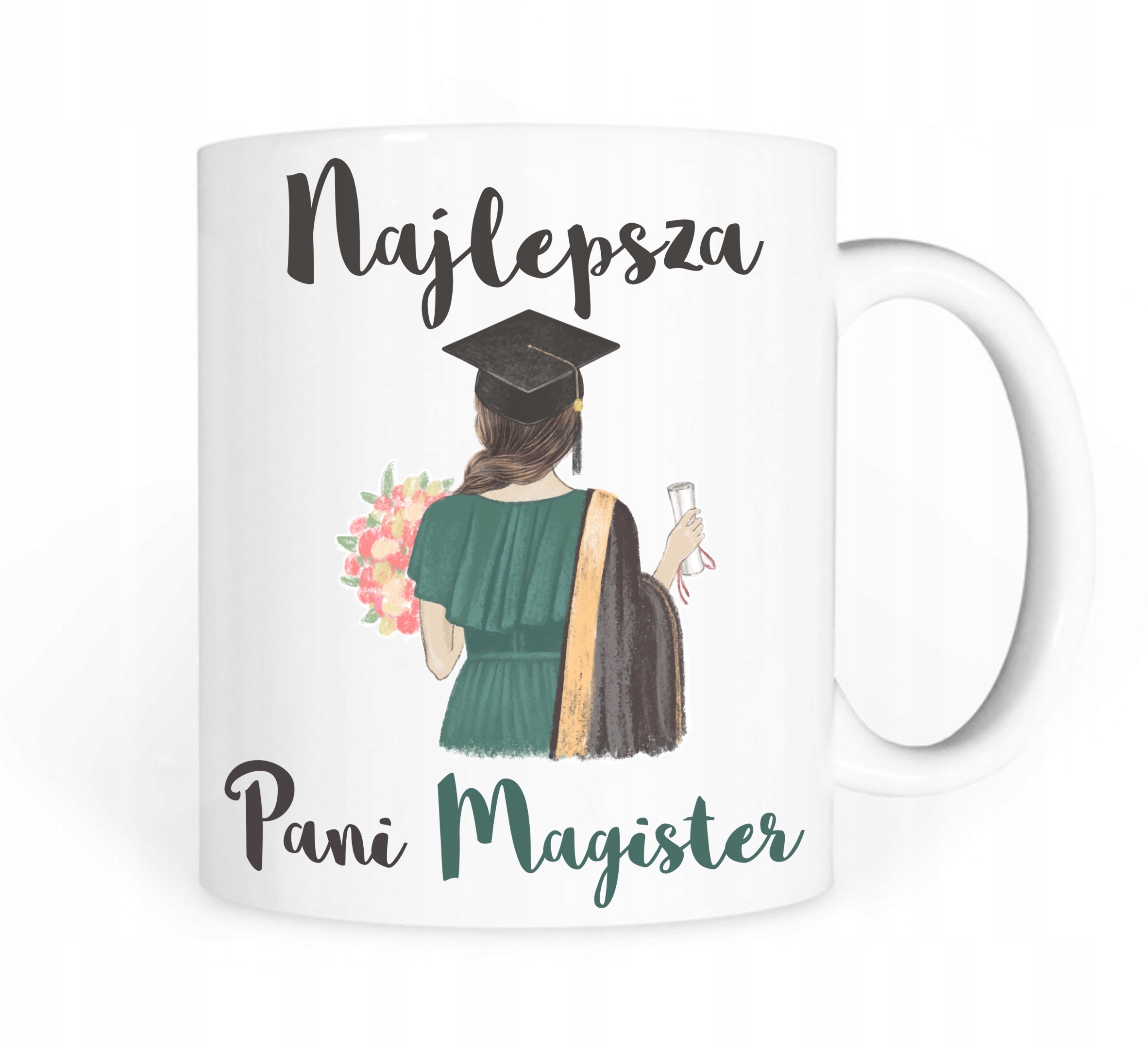 

kubek Mgr Pani Magister imię Absolwent