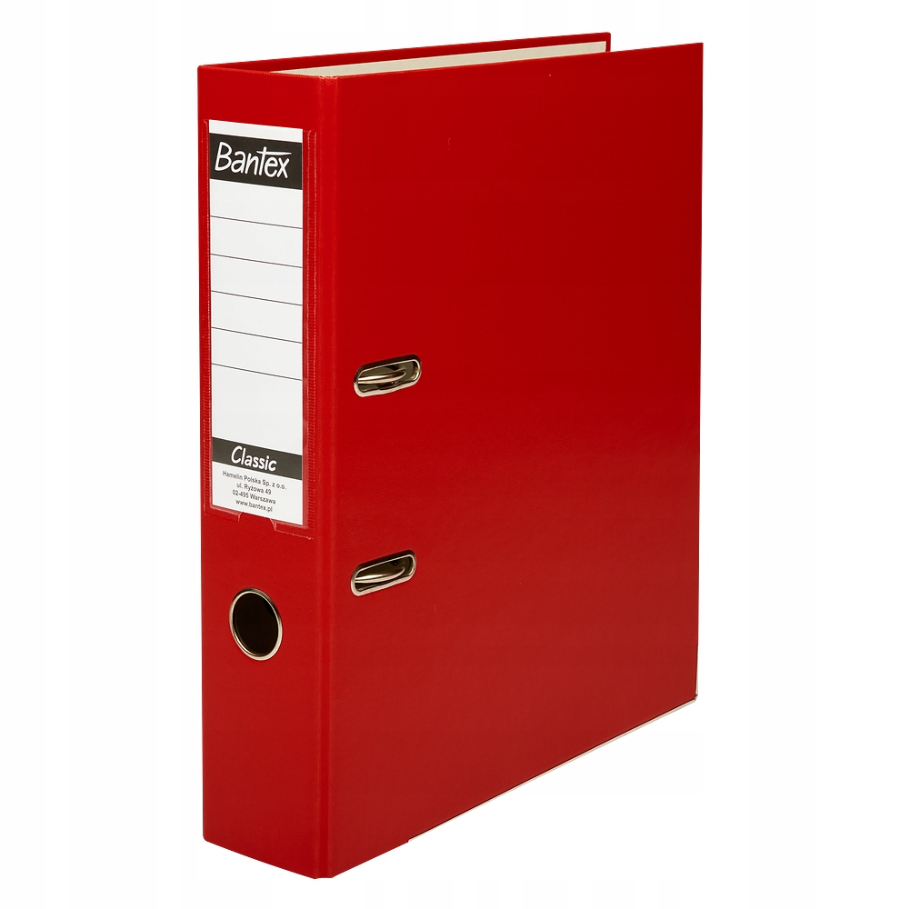 SEGREGATOR NA DOKUMENTY A4 75mm czerwony 400044101 BANTEX BUGET CLASSIC