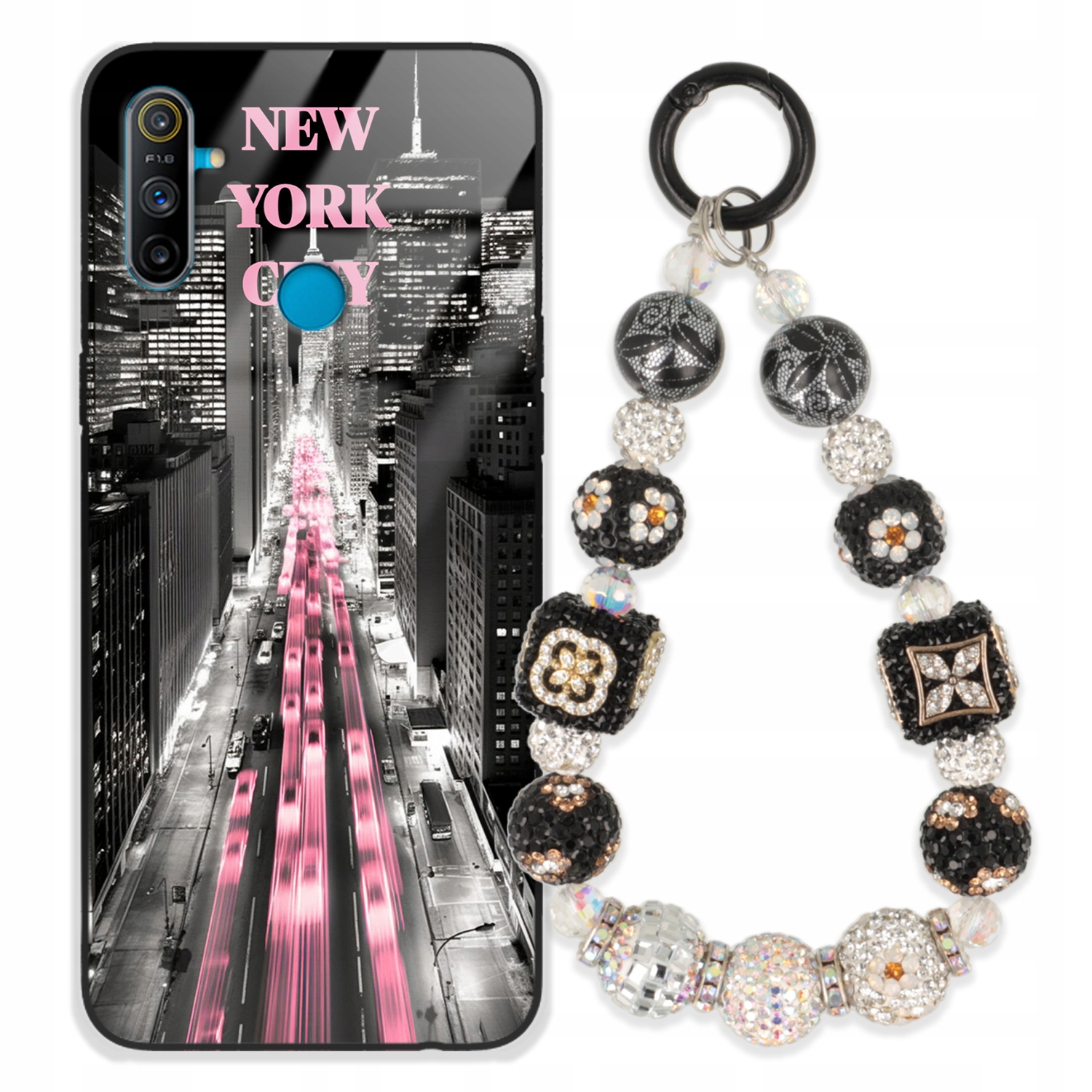 Puzdro Na Realme C3 Case Glass| Kľúčenka Elegantné Prémiový Dizajn Puzdra