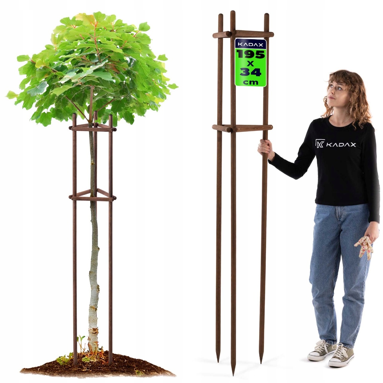Podpěra Pro Rostliny Keřů Zahradní Impregnovaná Trojnožka Fi 28 195 cm