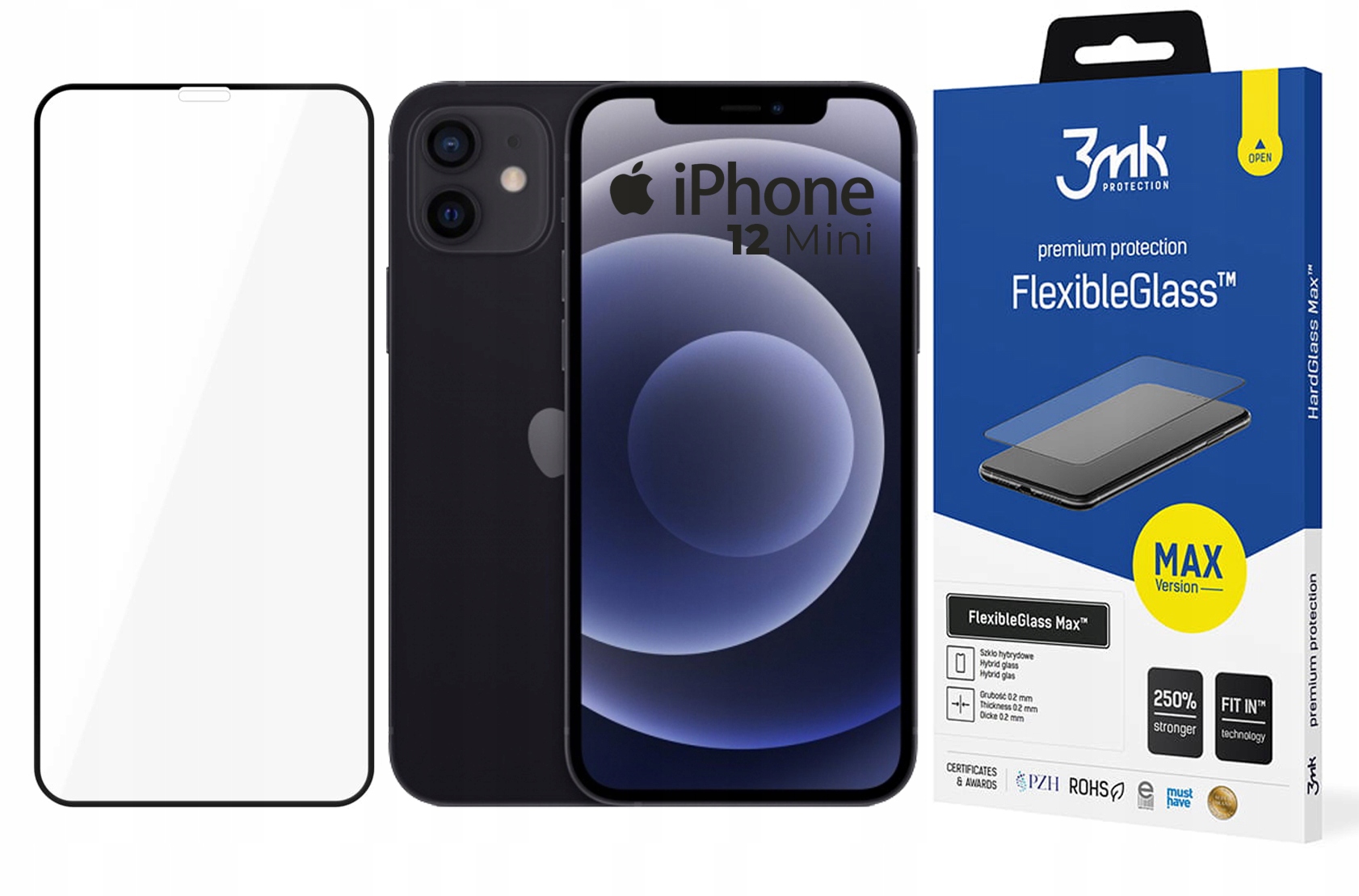 

3mk FlexibleGlass Max do iPhone 12 Mini 5,4"