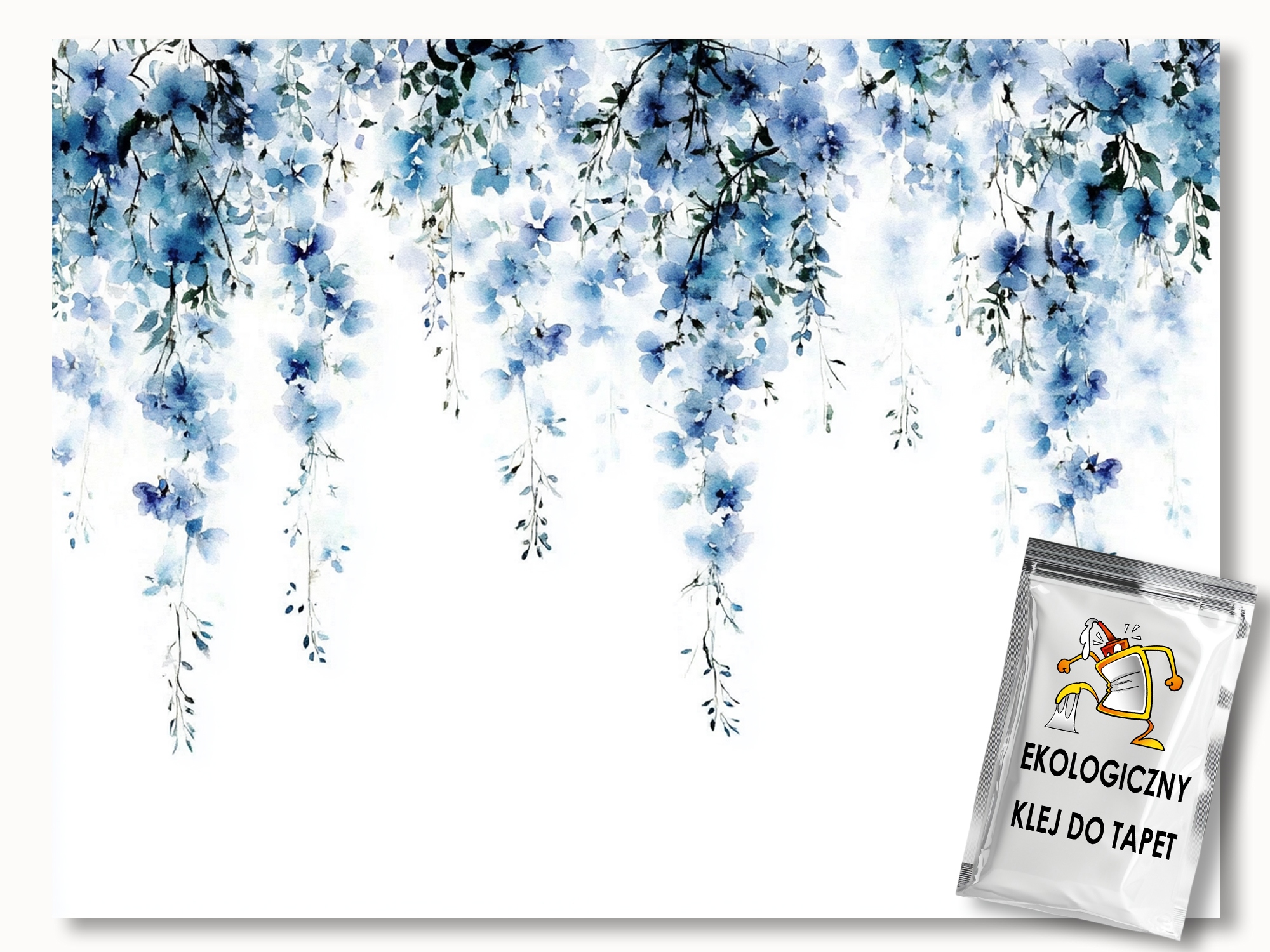 Fototapeta Flizelina Akvarel Příroda Zahrada Květiny Wisteria 250x175 110g
