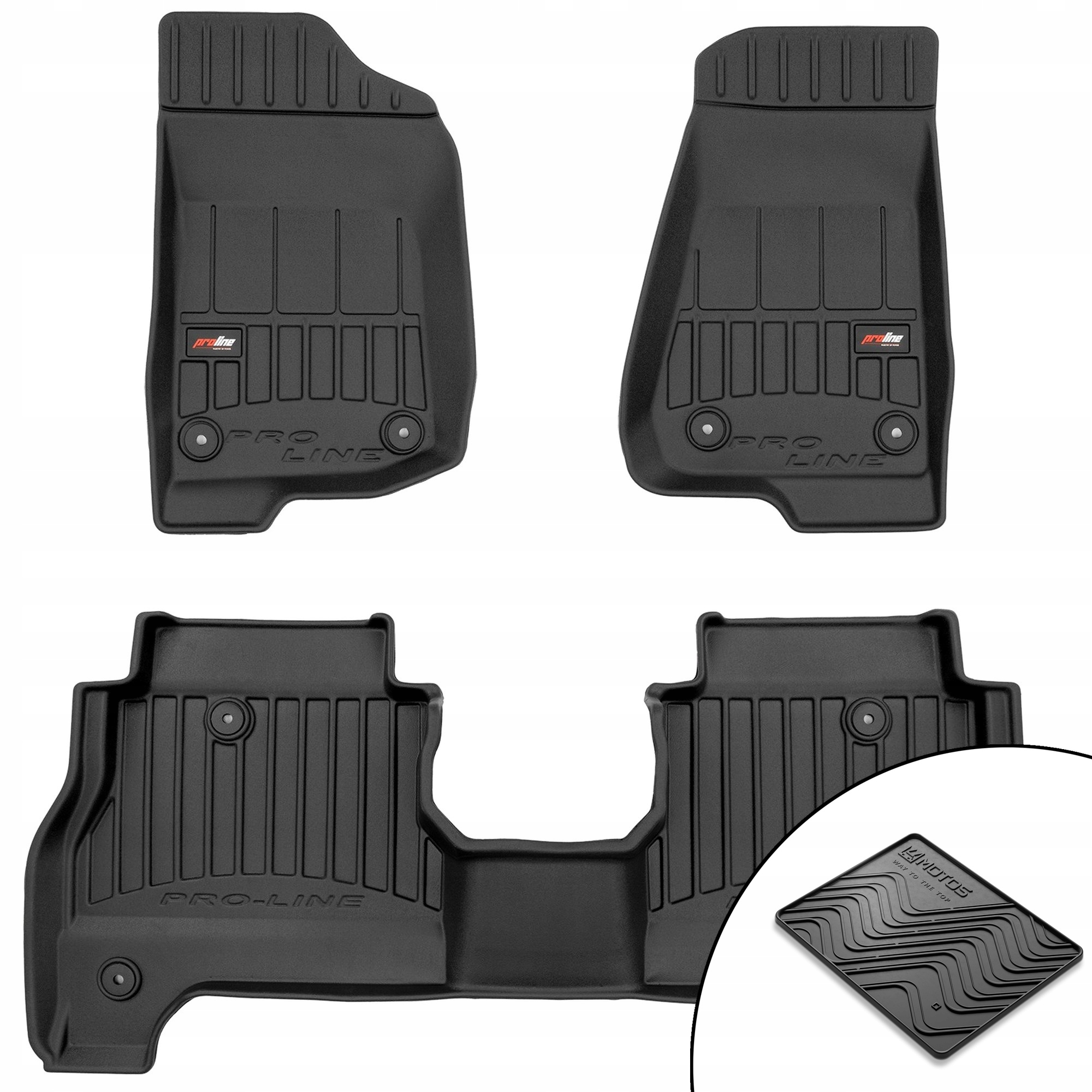 3D gumové koberce Jeep Gladiator od roku 2019 podložka bonus