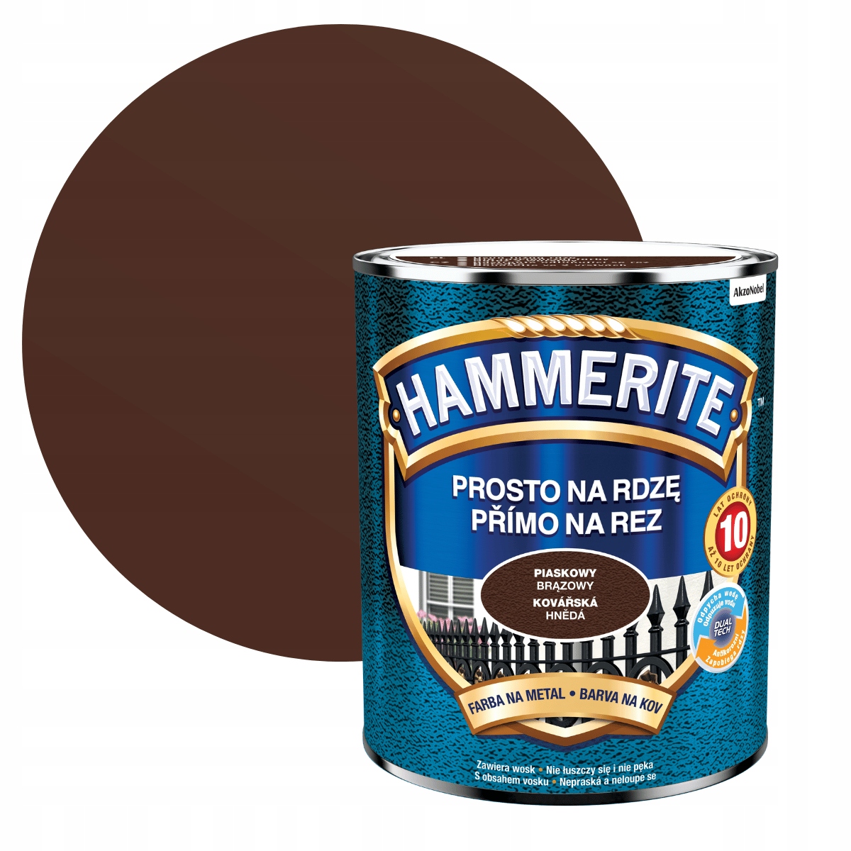 

Hammerite Na Rdzę 0,7L Brązowy Piaskowy