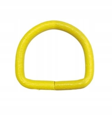D-ring 25/4mm Półkole kaletnicze Żółte D