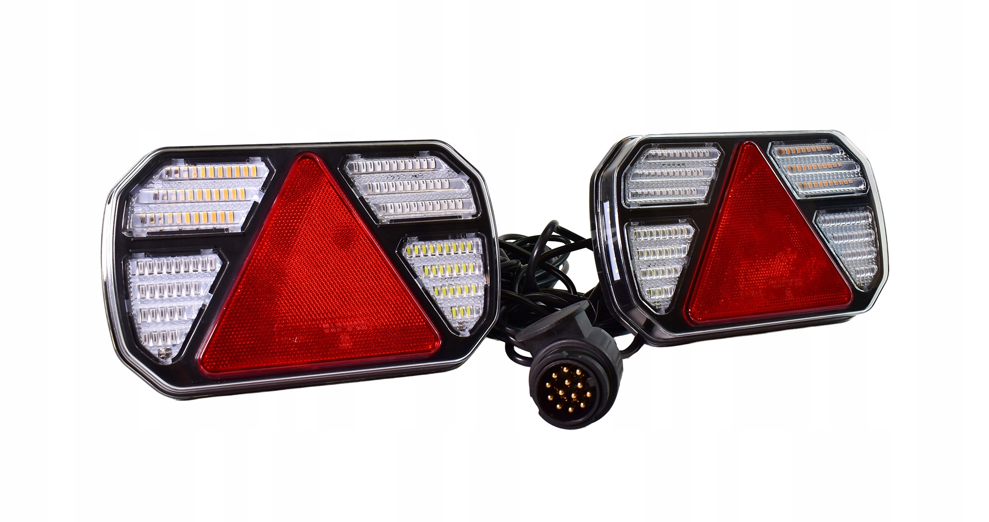Sada světel pro přívěs, kabel 7,5 m, 13 pinová, Led