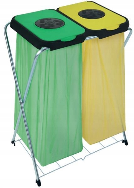 Stojan Na Pytle Na Tříděný Odpad Koš 2 Víka 120 L Ekologie