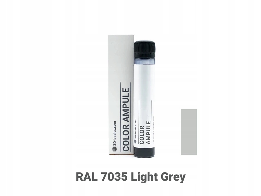 UV Resin Dye 3D-basics Color Ampule 25 ml RAL 7035 Light Grey