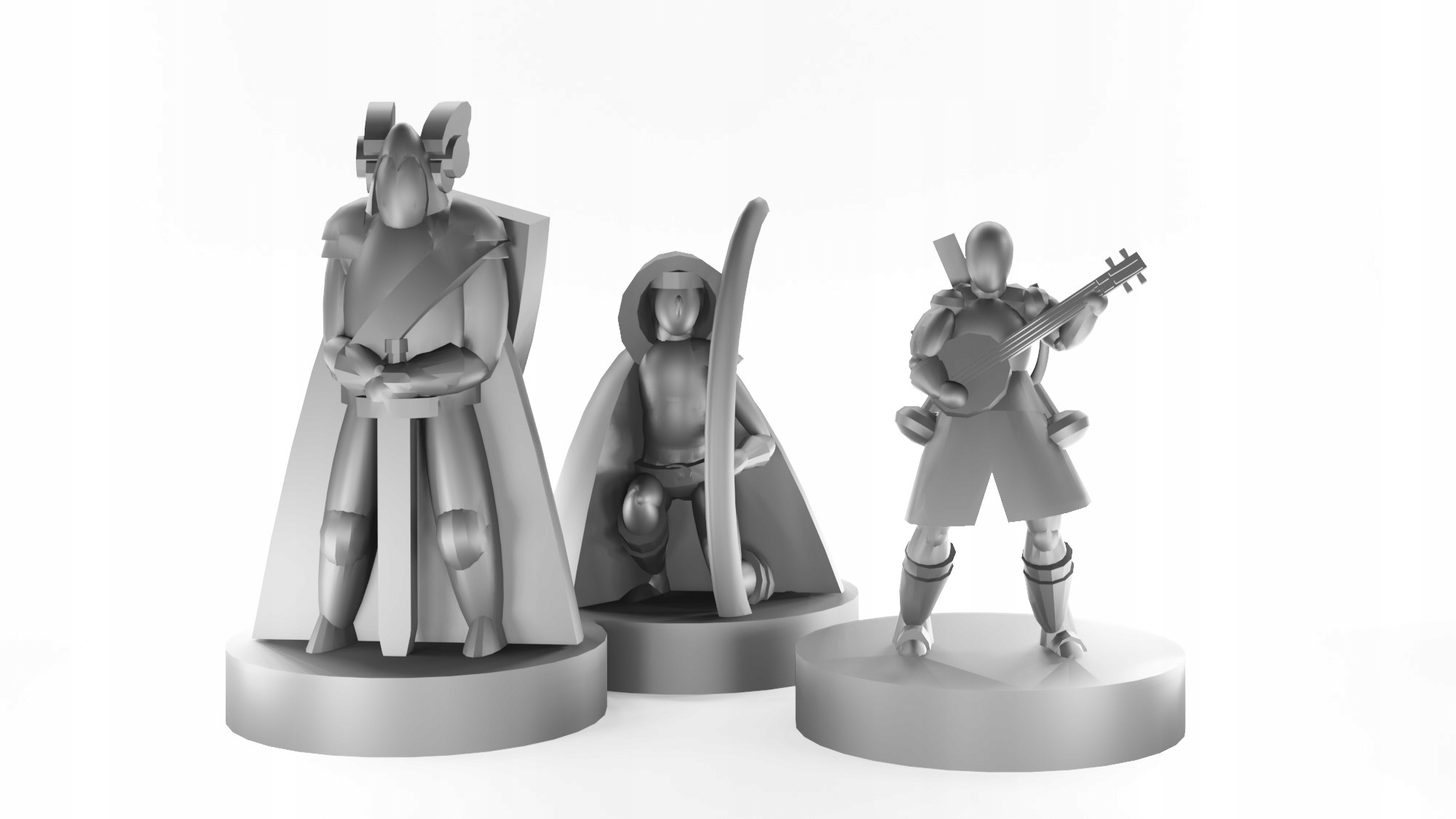 ZESTAW 14 FIGUREK NA SESJĘ DND SZARE 20 MM Rodzaj figurki