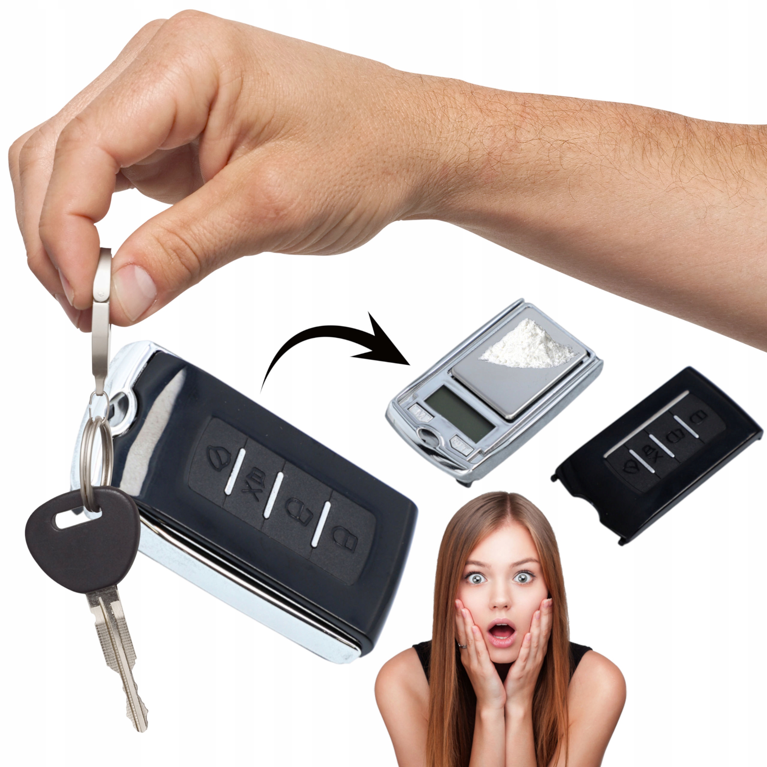 WAGA JUBILERSKA ELEKTRONICZNA MINI BRELOK EAN (GTIN) 5906288064992