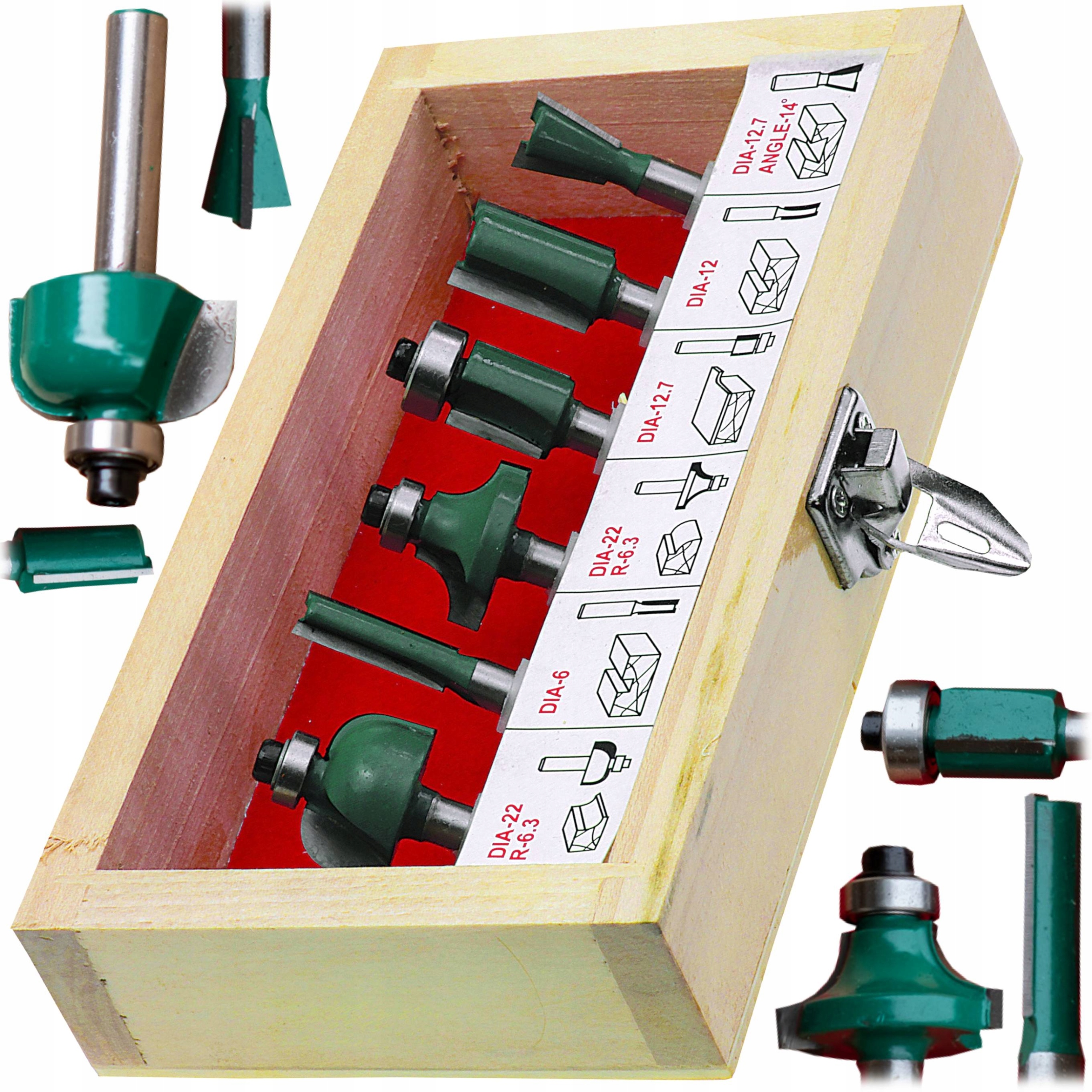 

Stalco Pro Frezy Do Drewna Uchwyt 6mm Zestaw 6 El.