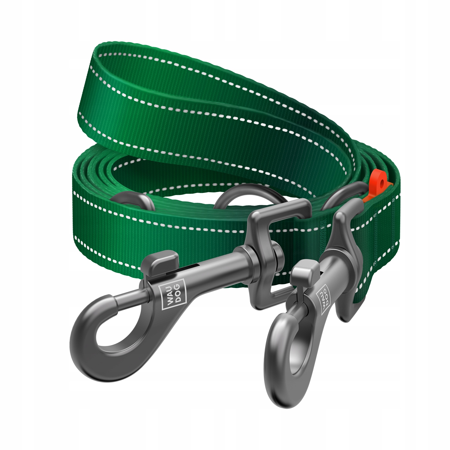 Levně Vodítko přepínací nylonová, reflexní, zelená, M, 3 m, 20 mm