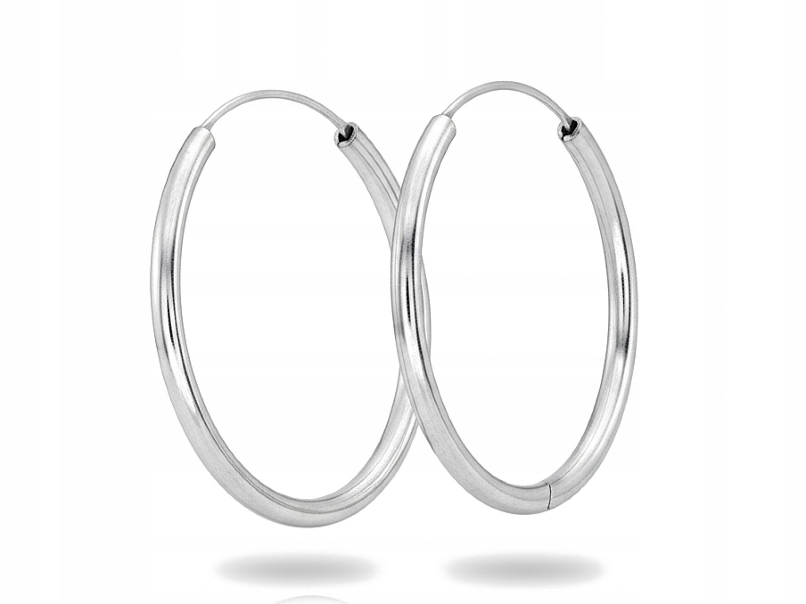 Stříbrné náušnice dámské 925 velké Oválné Kolečka efektní elegantní design