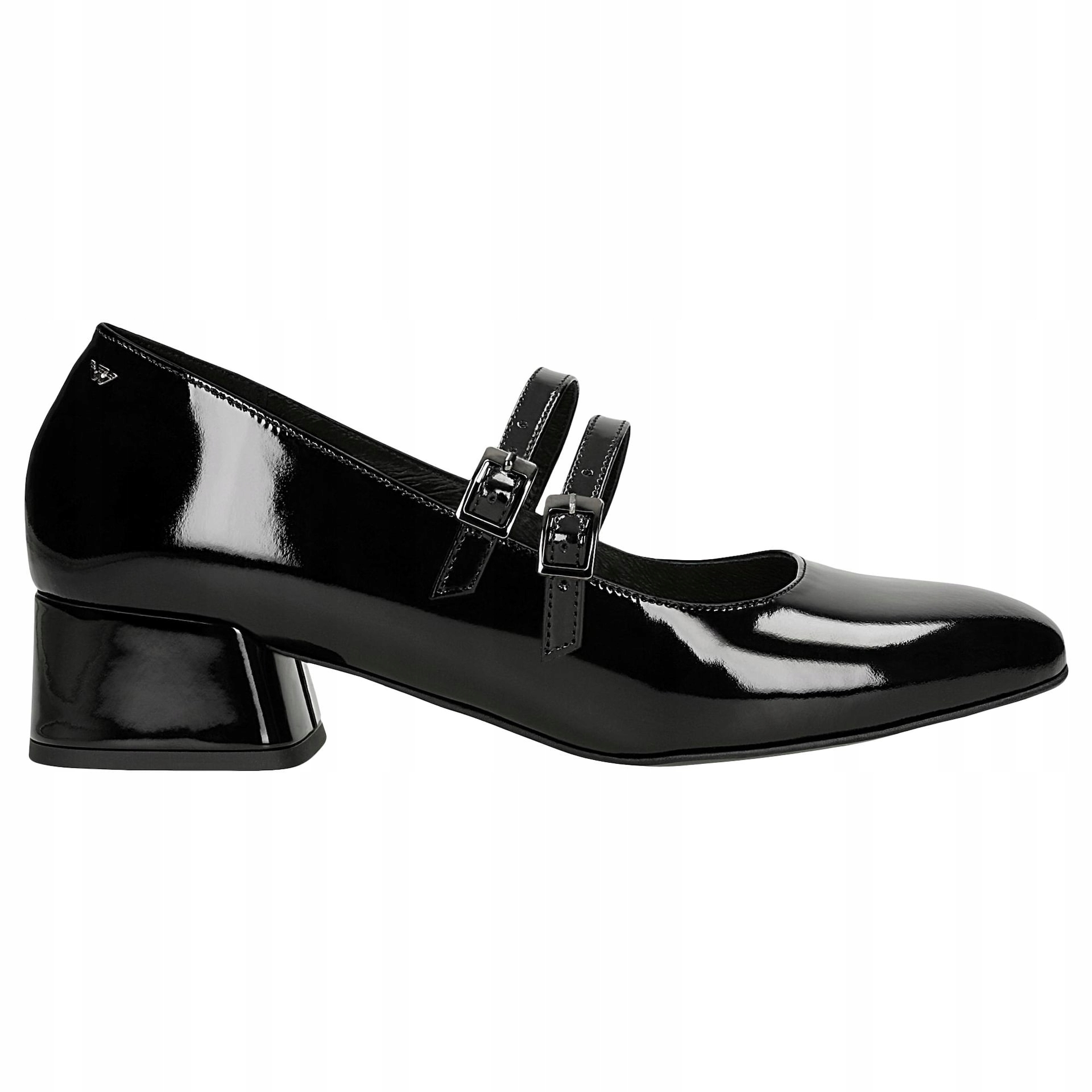 Lakierowane damskie Mary Jane na obcasie r. 37