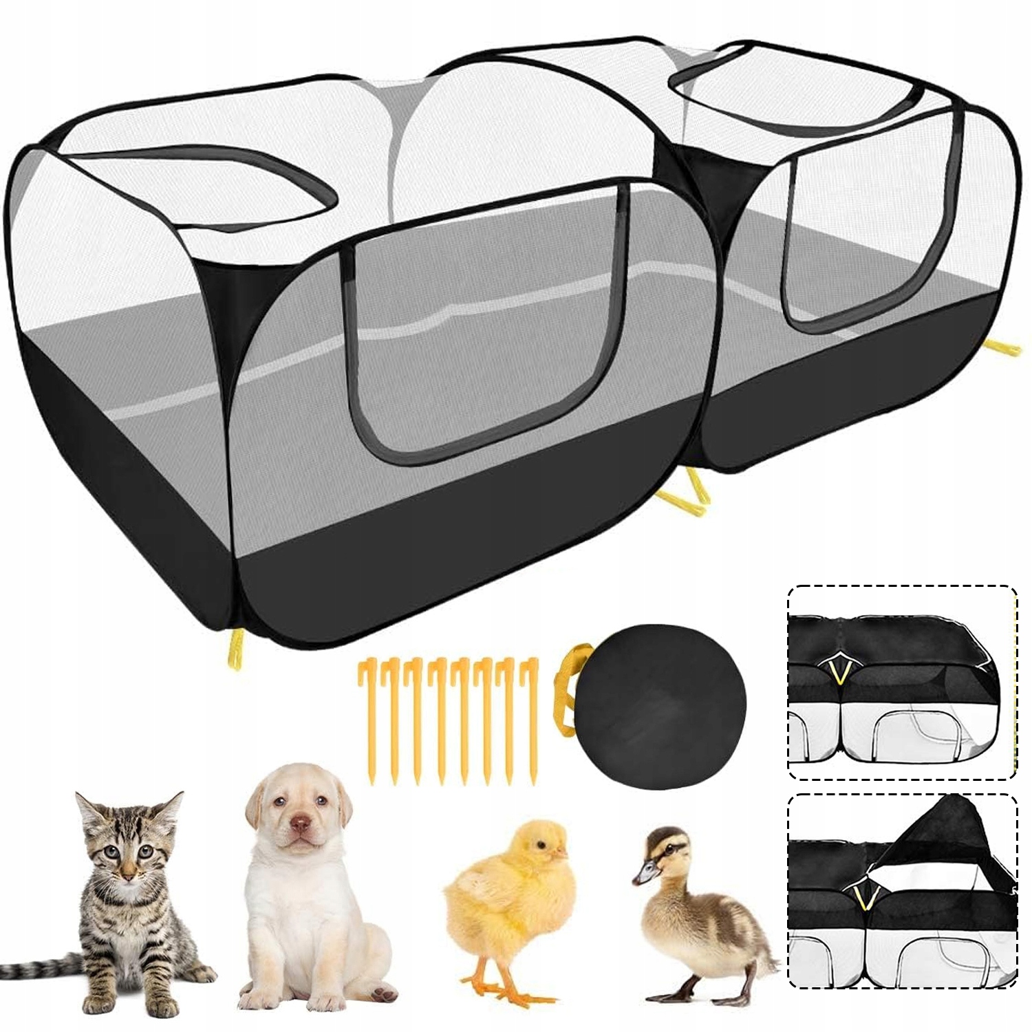 Levně Kotec Klec Ohrada Pro Malá Zvířata Křečka Prasátka Králíků 185X94X64