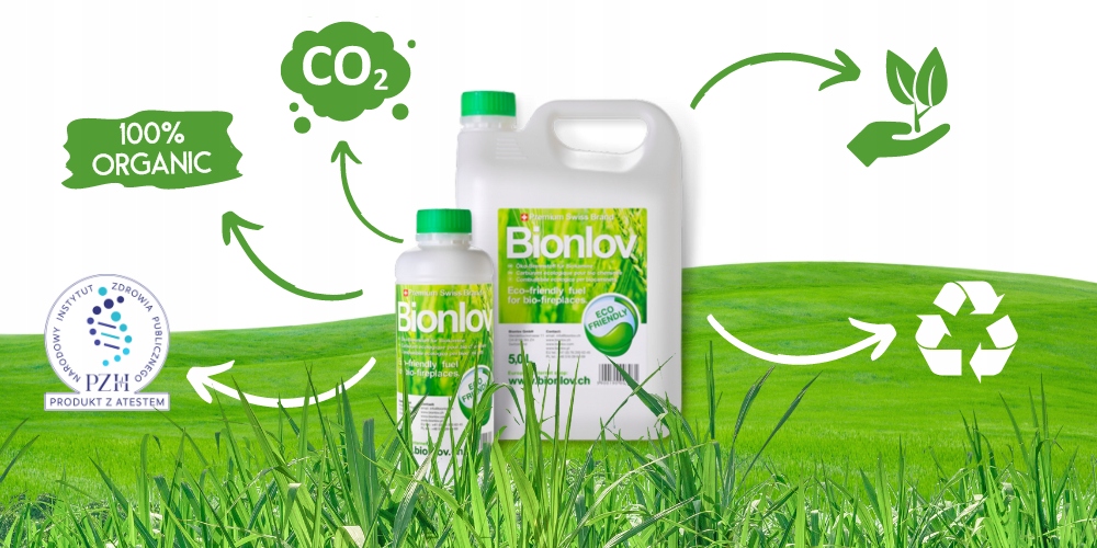 12 L biopalivo BIONLOV, bioetanol 99,8% ATEST PZH značky Bionlov