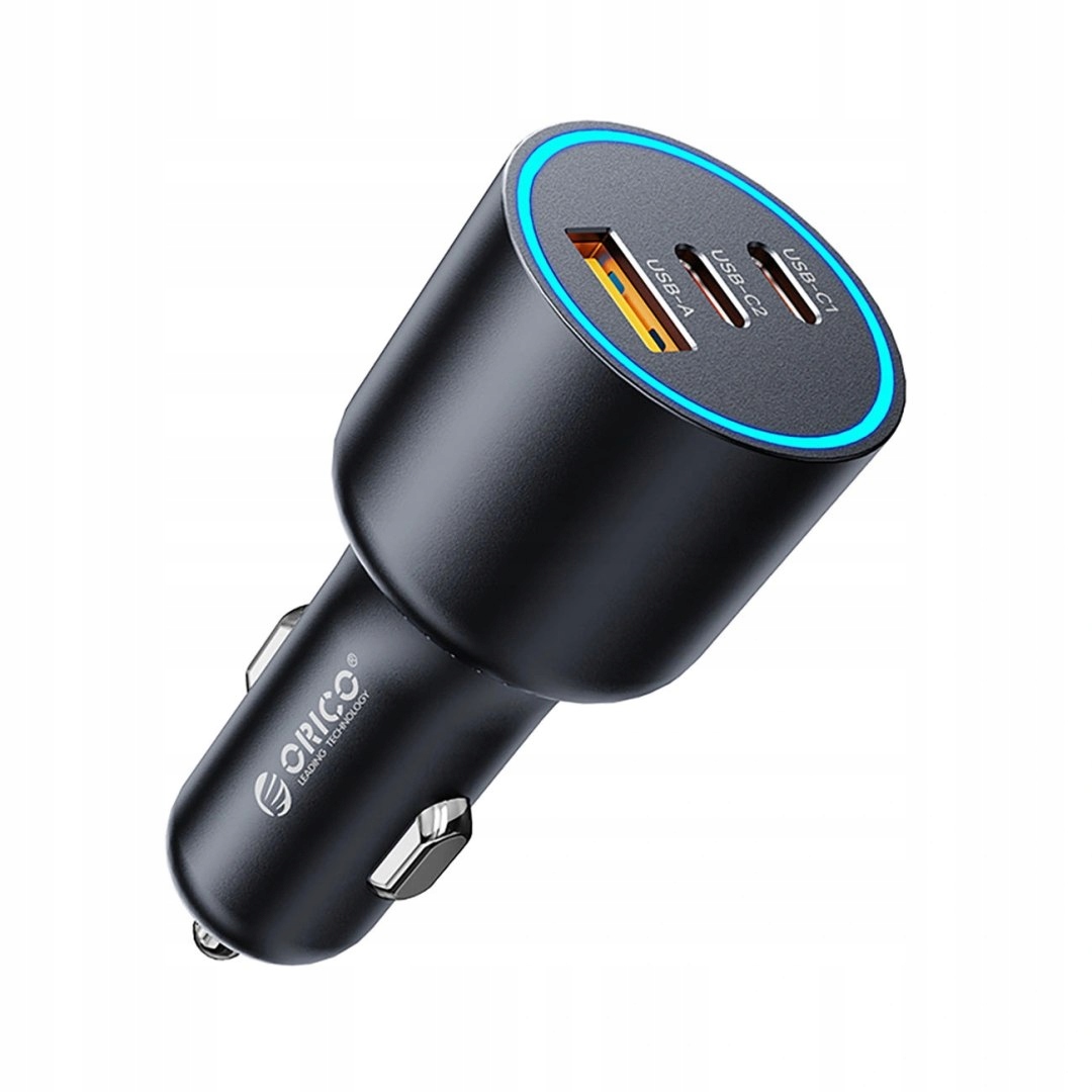 Ładowarka samochodowa Orico HyperDrive 165W Usb-a 2x Usb-c czarna