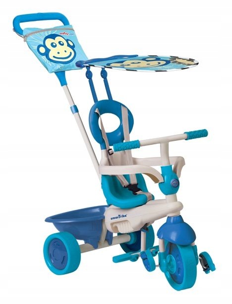 Smart Trike Rowerek Trójkołowy Wieloetapowy Safari 4w1 Niebieski 10-36 mcy