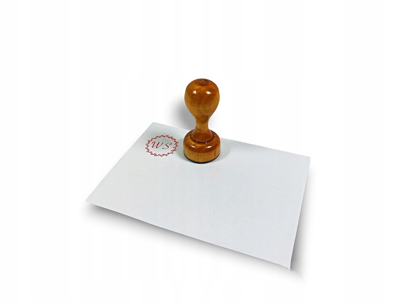 Stempel pieczątka LOGO TEKST rysunek decoupage Ex libris Exlibris + PROJEKT Kod producenta R30N