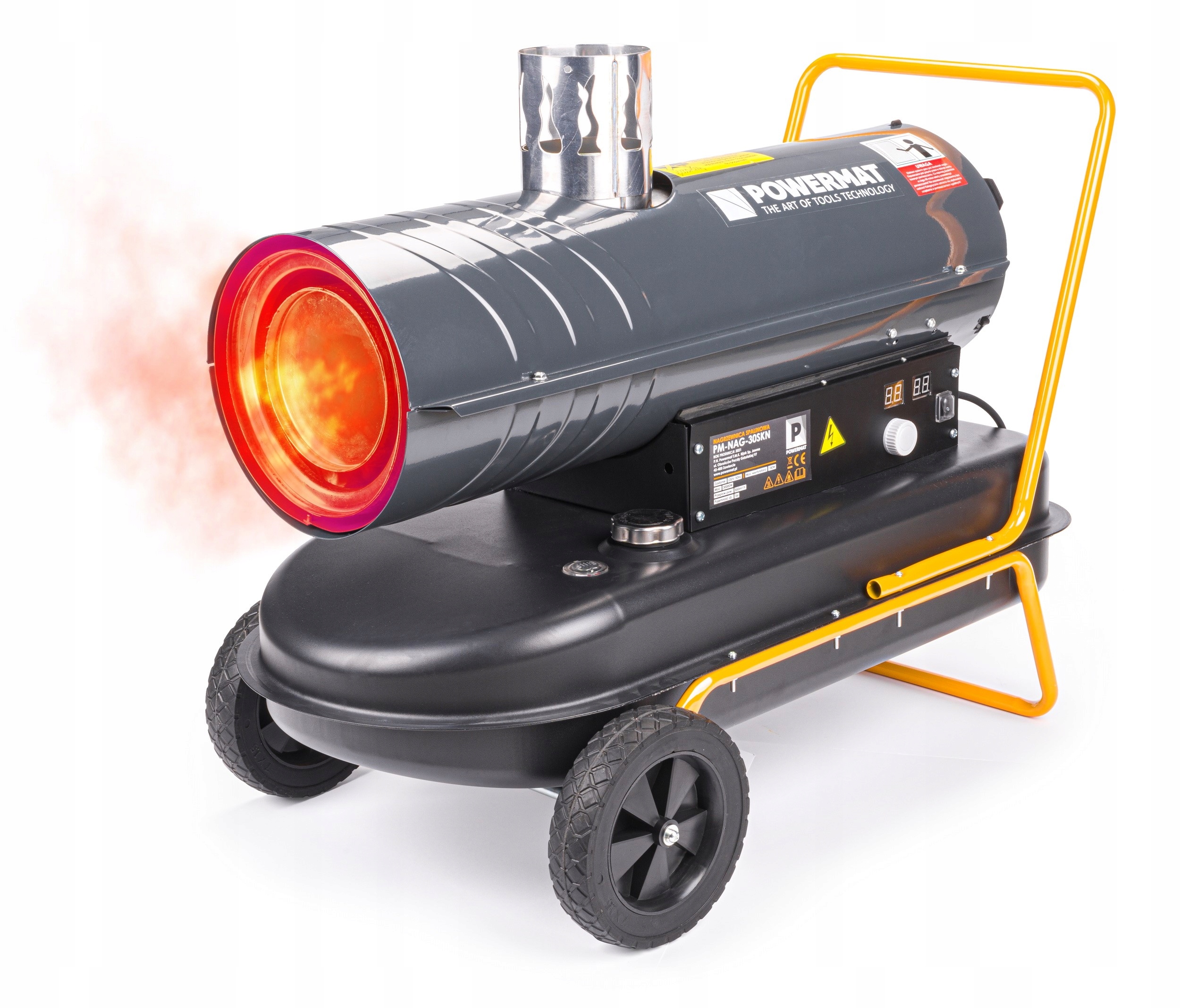 NAGRZEWNICA OLEJOWA 30 KW Z KOMINEM SPALINOWA DMUCHAWA + TERMOSTAT LCD PIEC Rodzaj olejowa