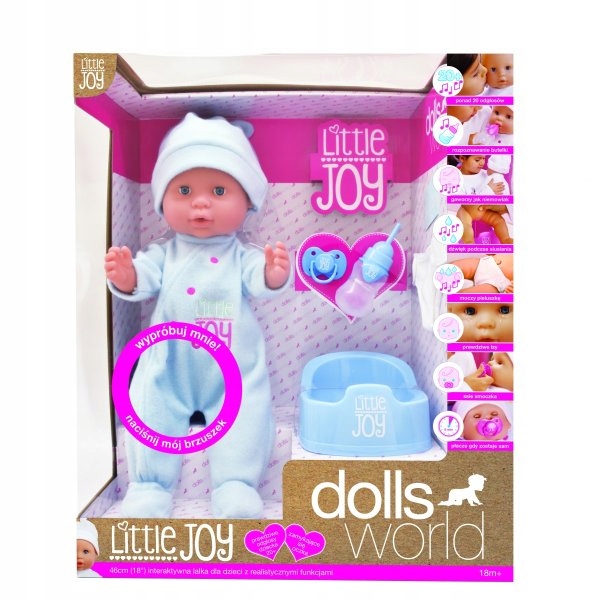 

Płacząca Lalka Bobas Little Joy interaktywna 46cm