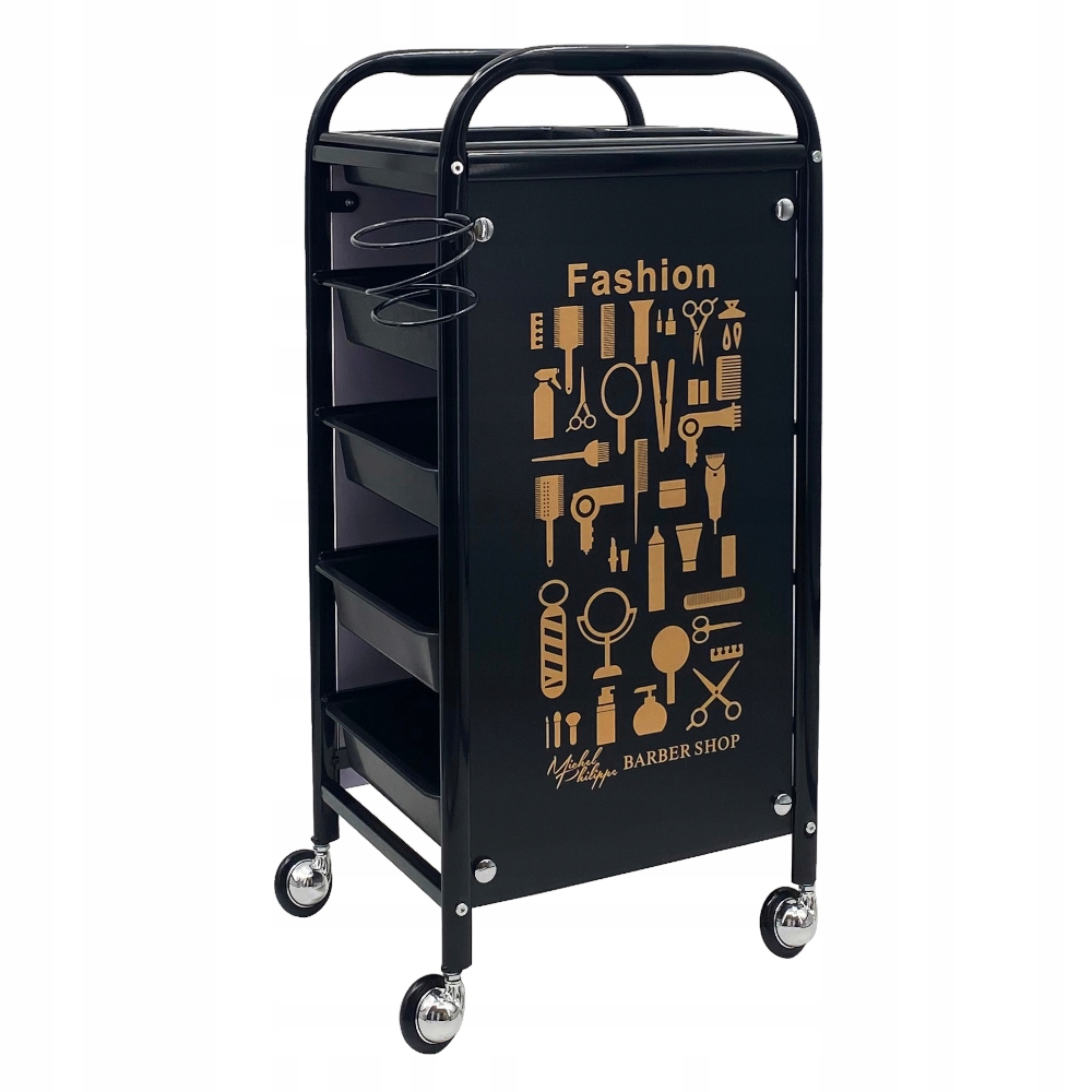 Pomocník Kadeřnický Stolek Barberský Vozík Skříňka Na Kolečkách Příslušenství