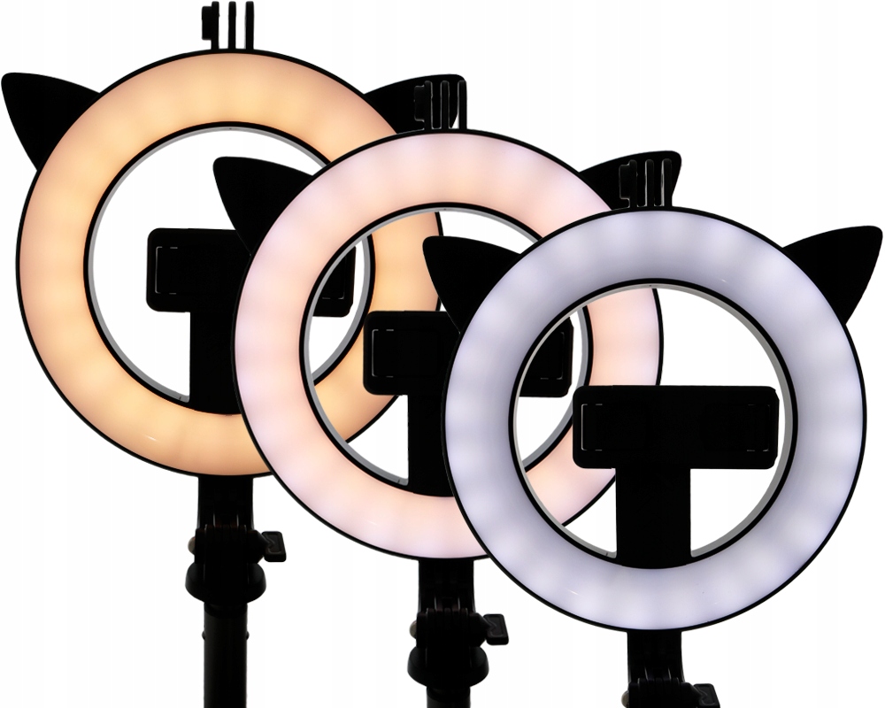 Statyw selfie z lampą led ring uchwyt na telefon Moc żarówki/świetlówki 9.6 W