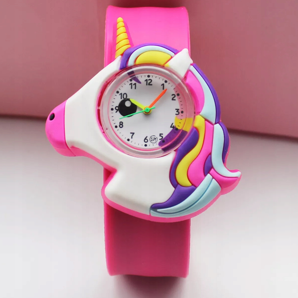 ZEGAREK DLA DZIEWCZYNKI JEDNOROŻEC RÓŻOWY PREZENT NA DZIEŃ KOBIET r.uniwers Rodzaj analogowe