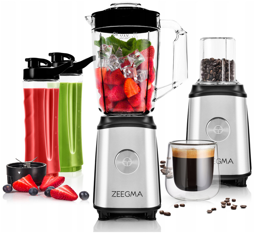 

Blender Kielichowy 4w1 Mikser Młynek 1050W Zeegma