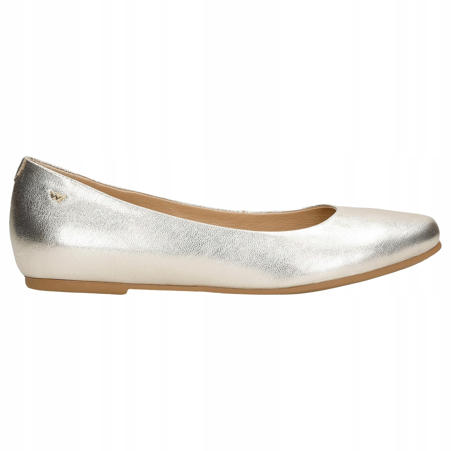 Dámské zlaté metalické baleríny vel. 38